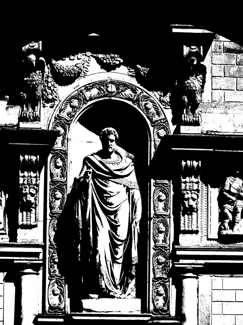 Detail an der "Loggia dei Mercati" in Mailand