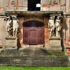 Detail an der Ruine des Schlosses Brühl in Brody (Pförten)