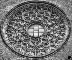 Detail an Kirche (Placa del Pi, Barcelona)