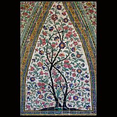 Detail aus dem Eingangsiwan des Wakil Moschee in Shiraz