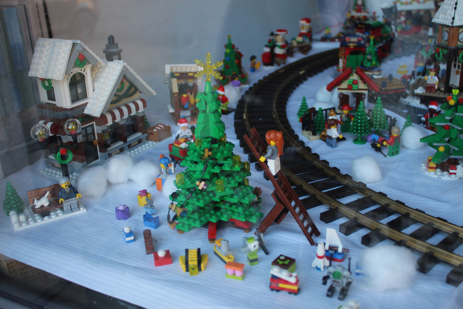 Detail aus dem Lego-Winter-Land