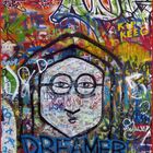 Detail aus der John-Lennon-Mauer
