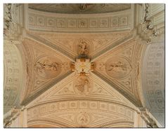 Detail aus der Stuckdecke in der St.Andreaskirche