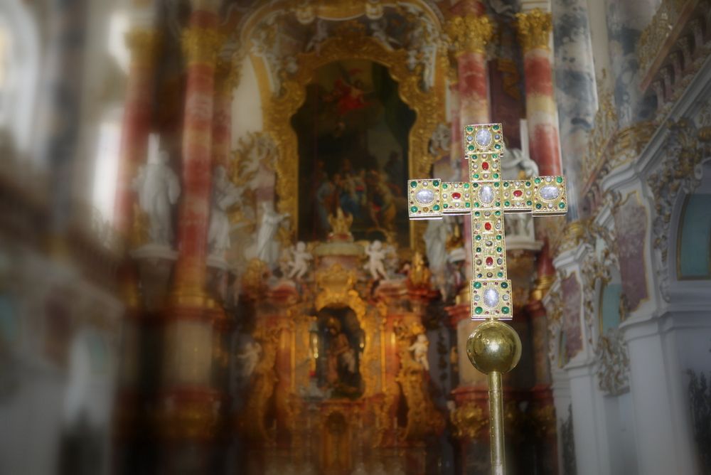 Detail aus der Wieskirche in Bayern