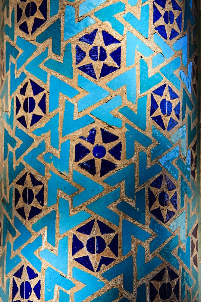 Detail beim Eingangsiwan zum Sufiheiligtum von Natanz 