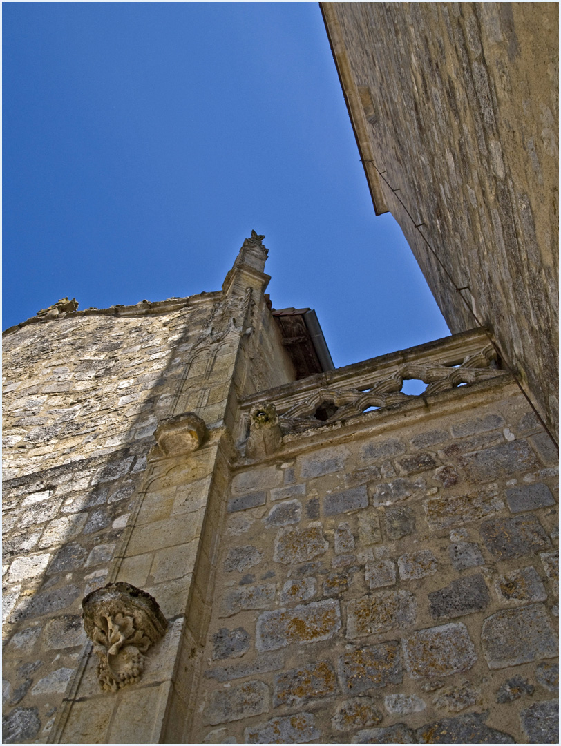 Détail d’architecture extérieure de l’Eglise Notre-Dame de Francescas  --  Lot-et-Garonne