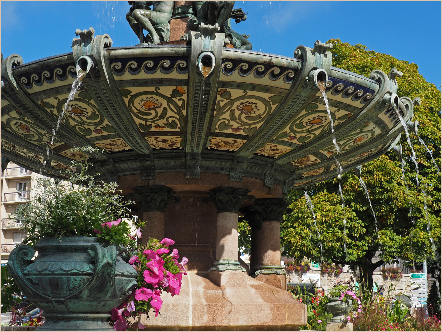 Détail de la fontaine de l‘Hôtel de ville de Limoges