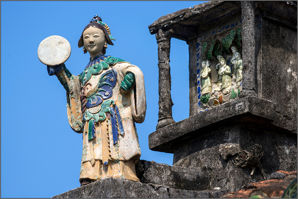 Detail der Fukian Assembly Hall (Phuc Kien) in Hoi An