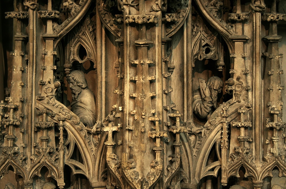 Detail der Kanzel im Stephansdom