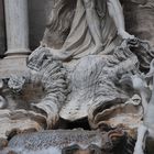 Detail der Muschelkutsche des Trevi-Bunnens