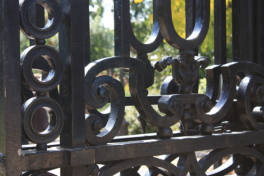 Detail des Eingangsgitters zum Buckingham Palace