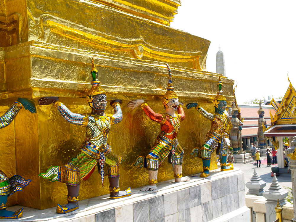 Detail des Grand Palace in Bangkok