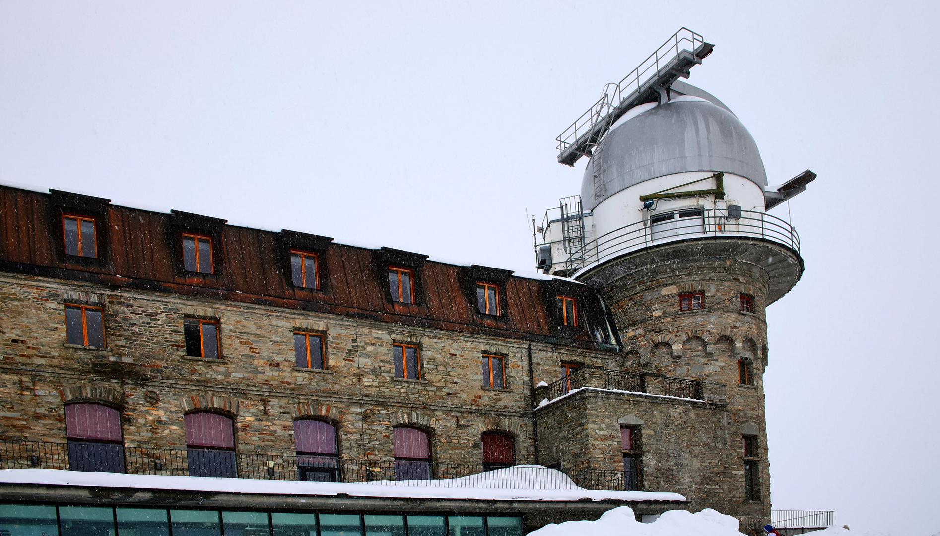 Detail des Kulmhotels auf dem Gornergrad