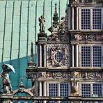 Detail des Mittelgiebels vomBremer Rathaus