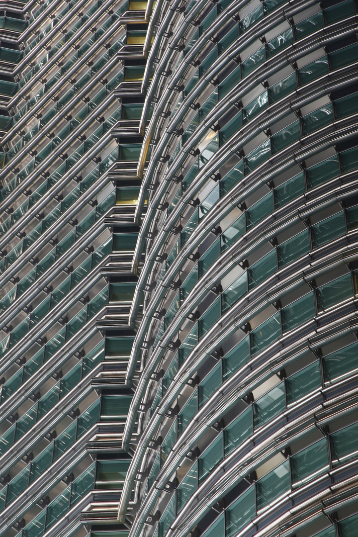 Detail des Petronas Towers, KL bei Nacht