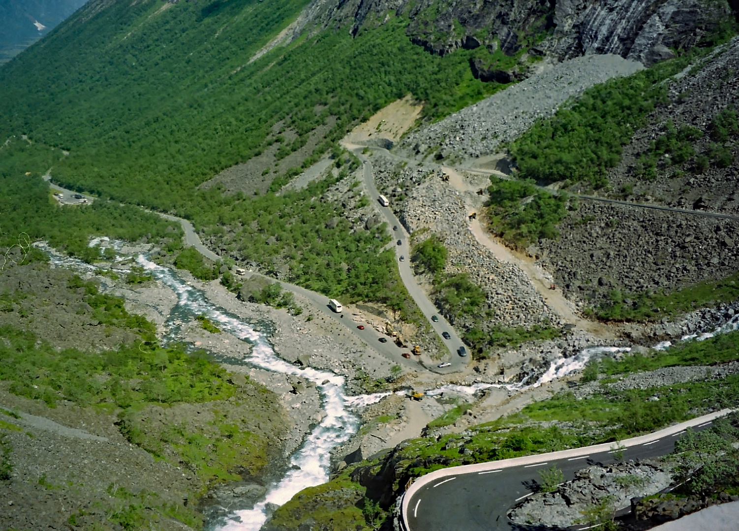 Detail des Weges Trollstigen