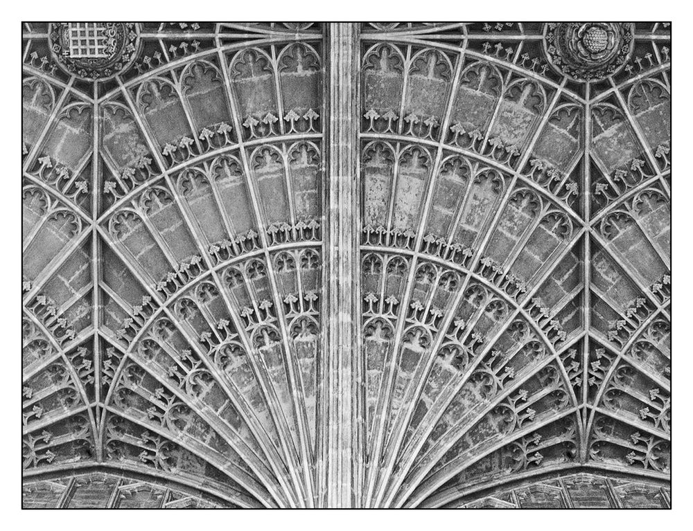 Détail du plafond en éventail de la Chapelle  --  King’s College, Cambridge