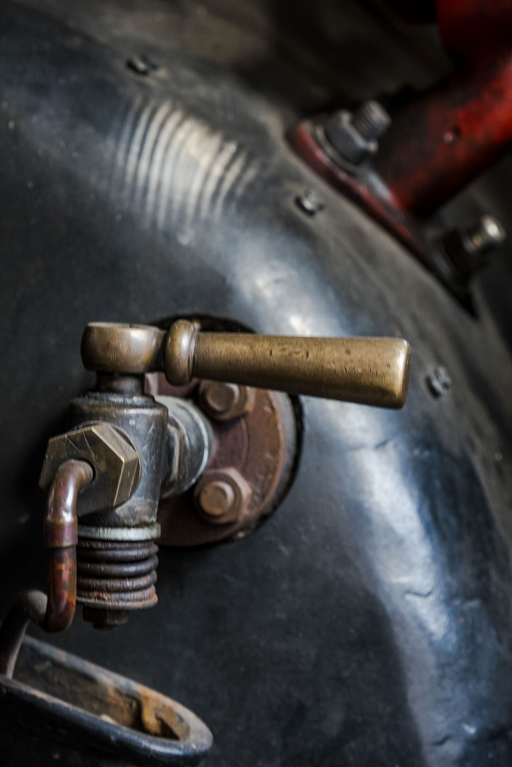 Detail einer Feldlok im Eisenerzbergbau