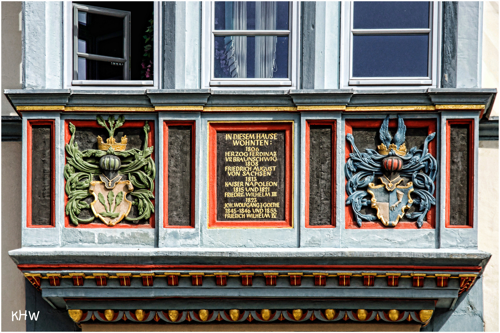 Detail eines Erkers in Naumburg (Saale)