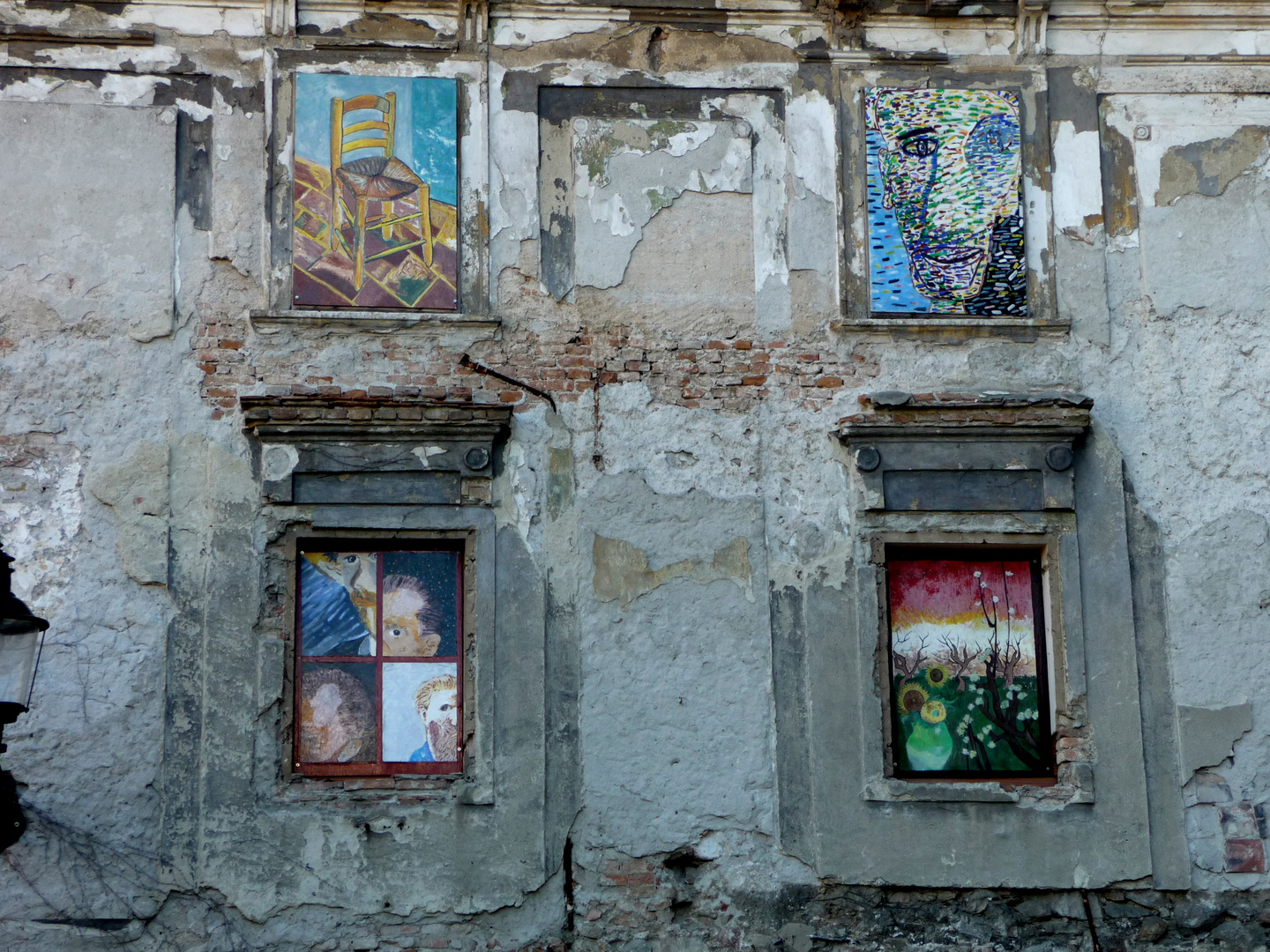 Detail eines Hauses in Bratislava