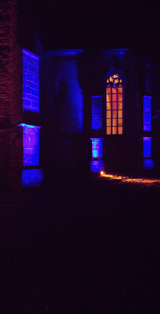 Detail evangelische Pfarrkirche St. Nicolai in Lutherstadt Eisleben im Advent 2018