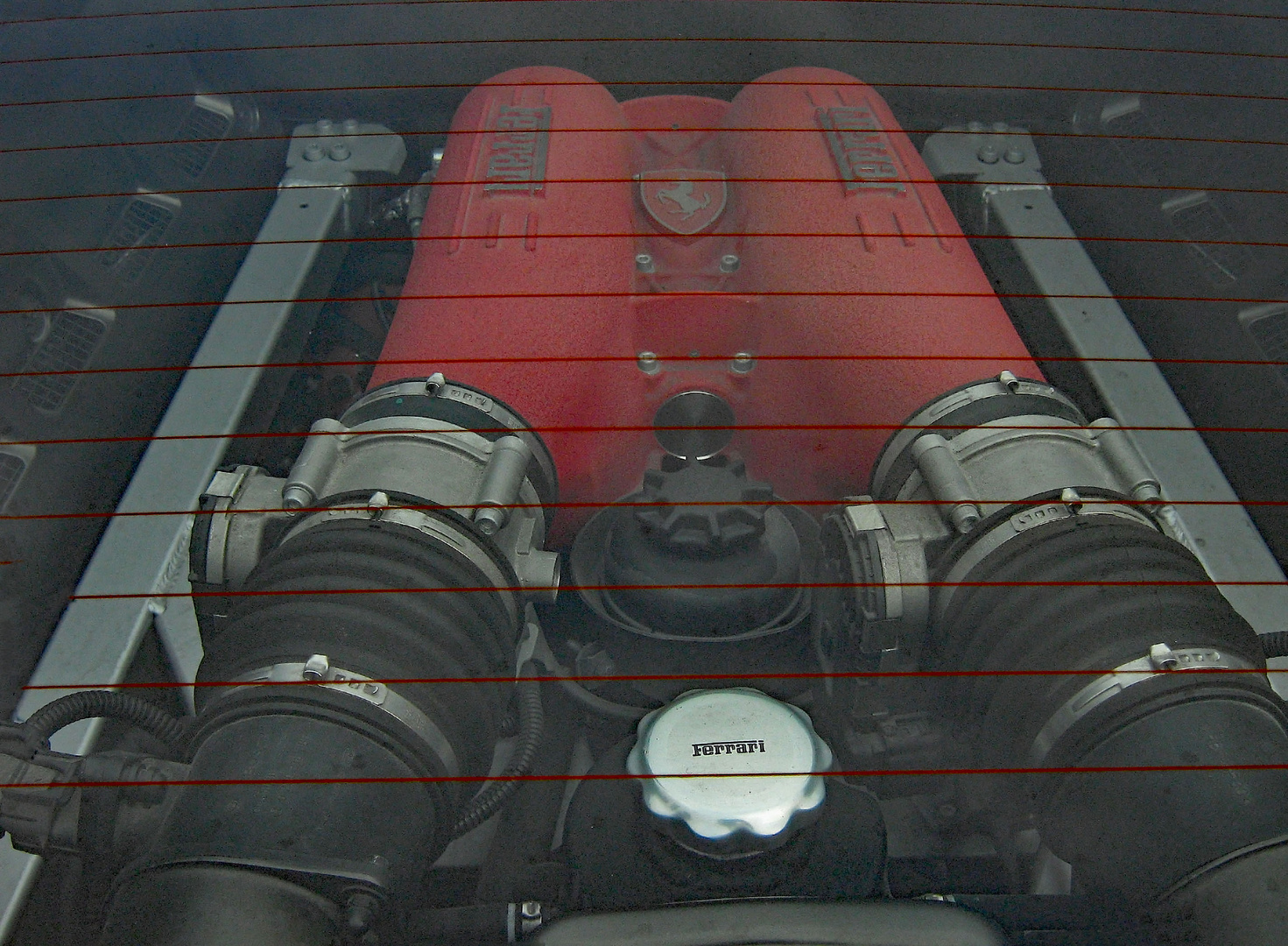 Detail im Ferrari Auto