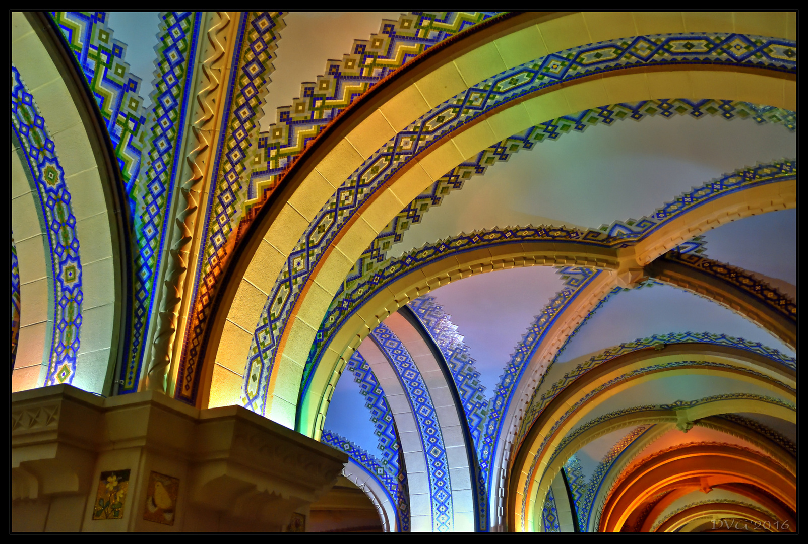 Detail in the Sainte-Anne-de-Beaupre basilica