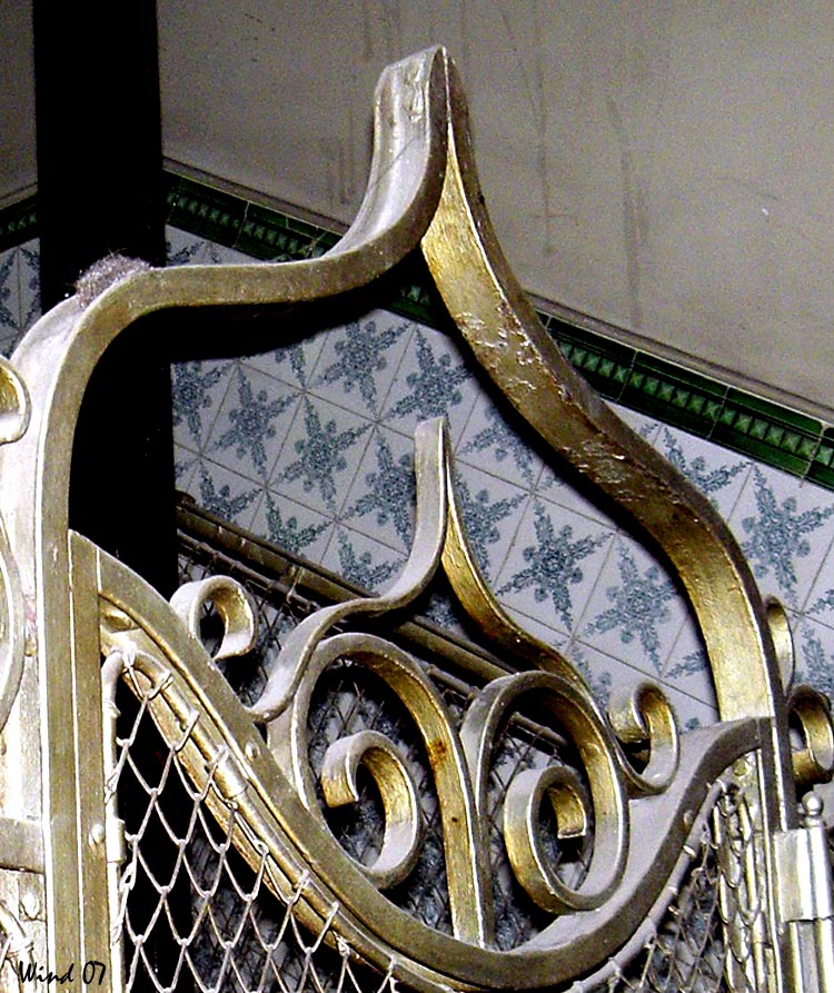 Detail of a old elevator