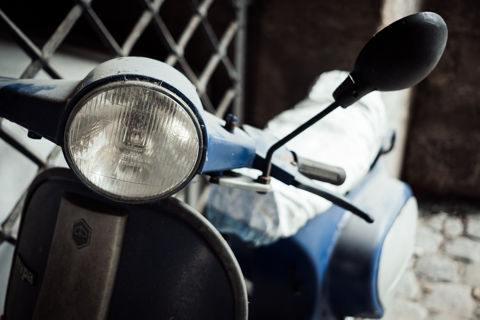 Detail of an old Vespa