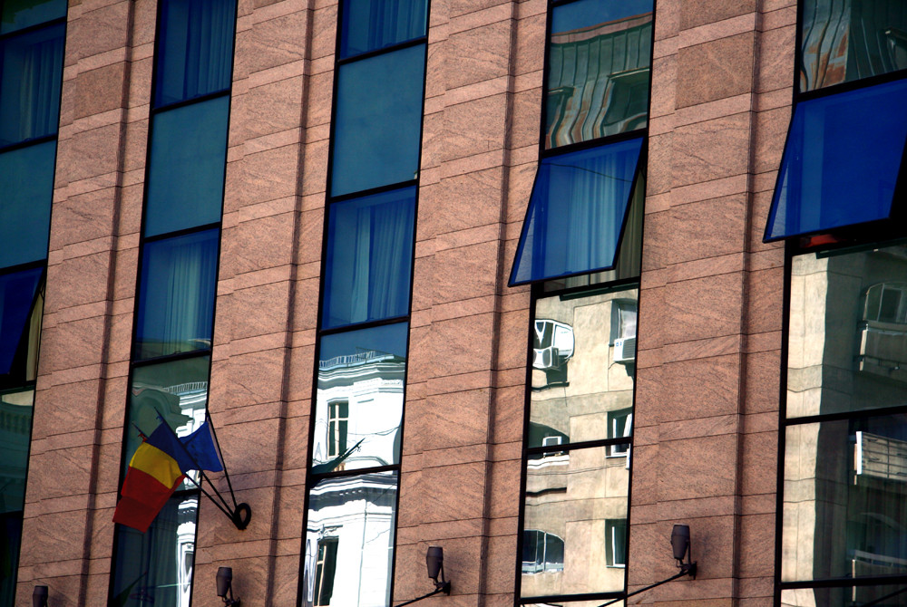 detail of Ramada Hotel in Bucharest