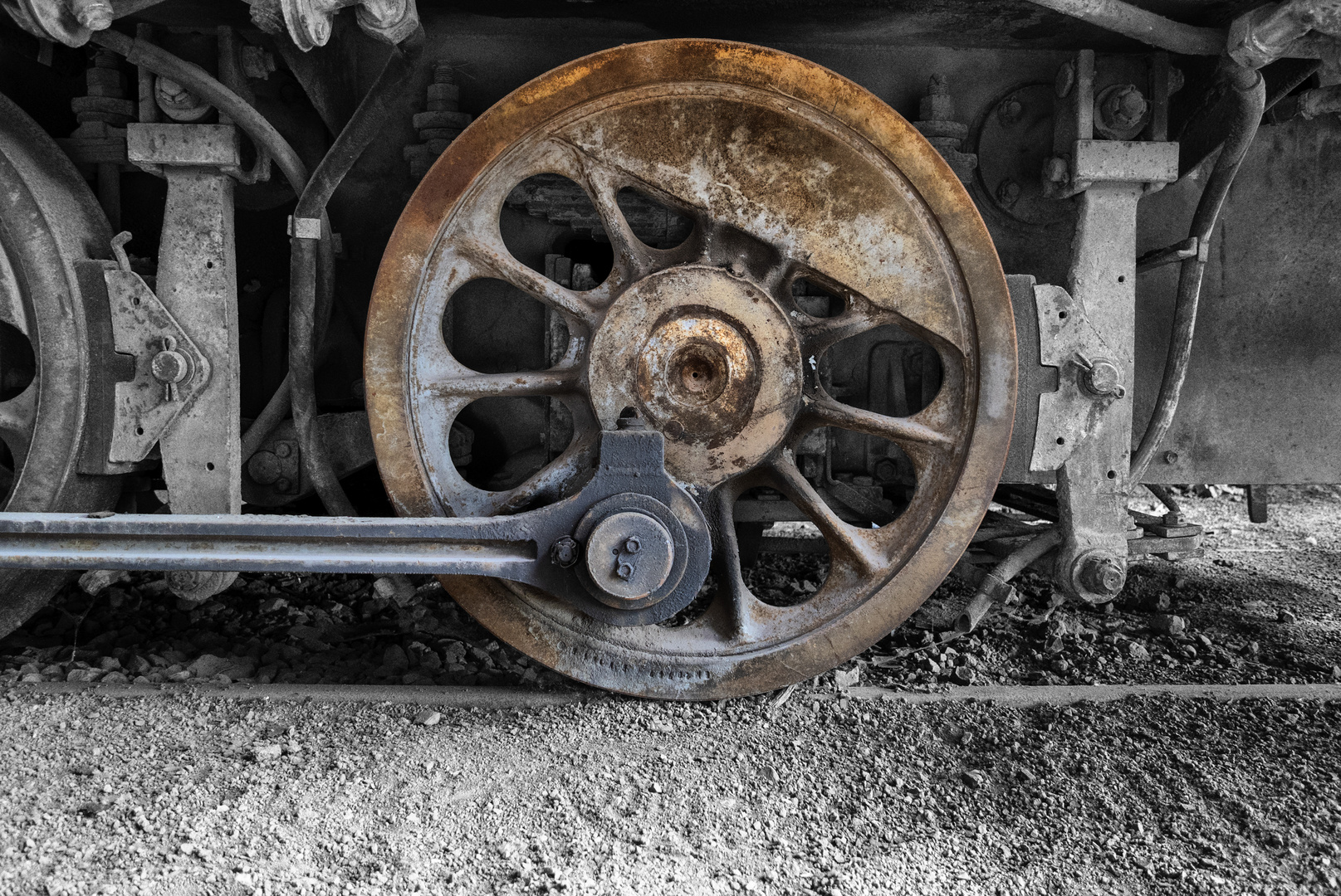 ... detail of steel mill locomotive I ...