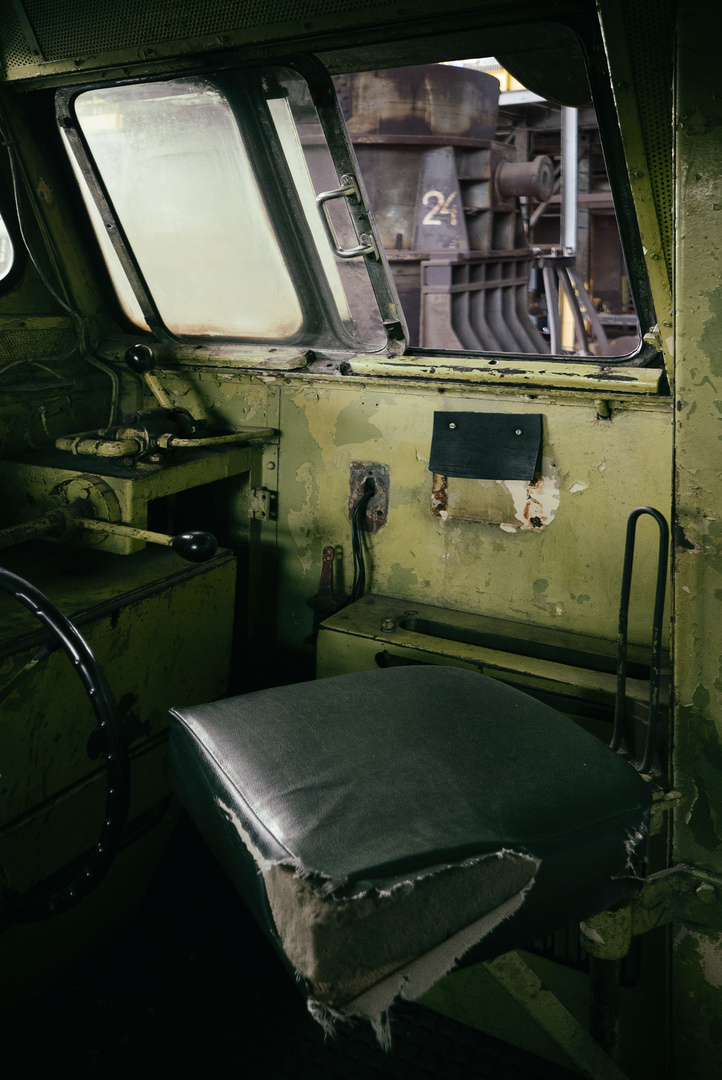 ... detail of the big steel mill locomotive I ...