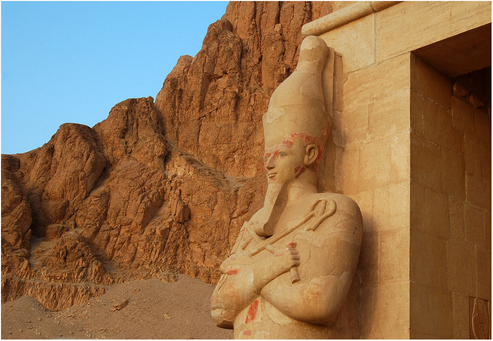 Detail Osirisfigur - Hatschepsut Tempel