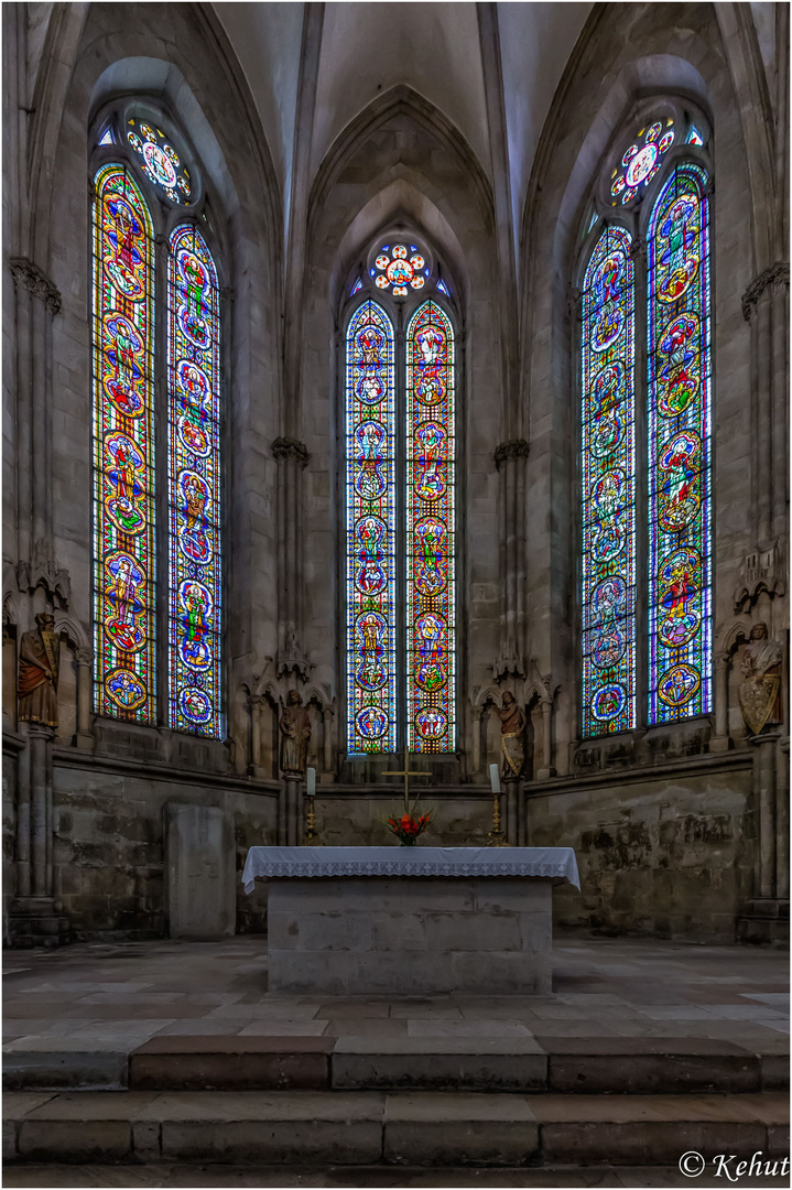 Detail Polygon des Westchors im Dom zu Naumburg