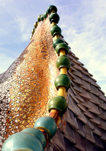 Detail vom Dach der Casa Batllo