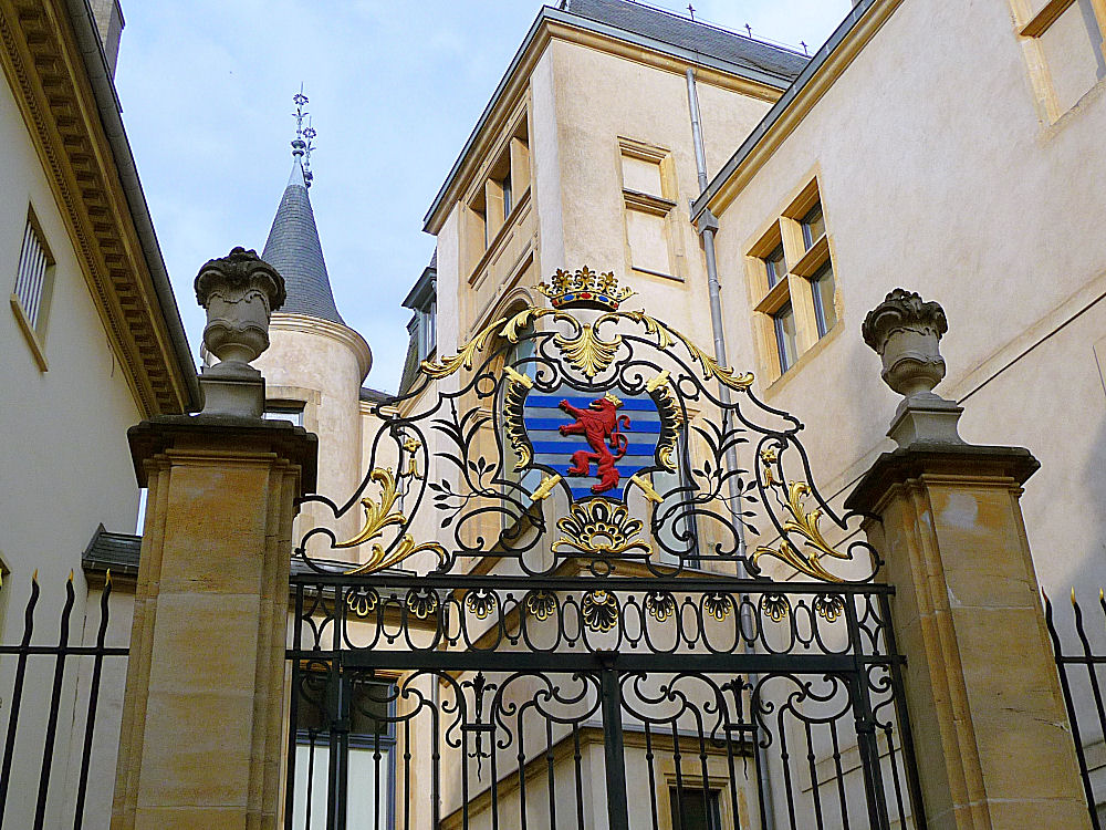 Detail vom herzoglichen Palast in Luxemburg