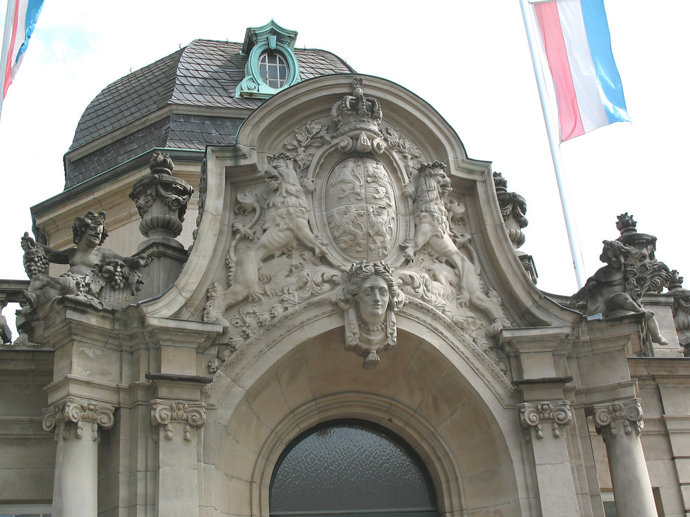 Detail vom Luxemburger Hauptbahnhof