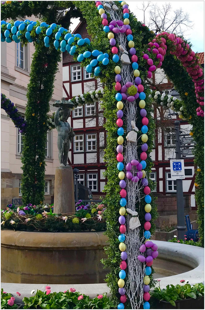 Detail vom Marktbrunnen