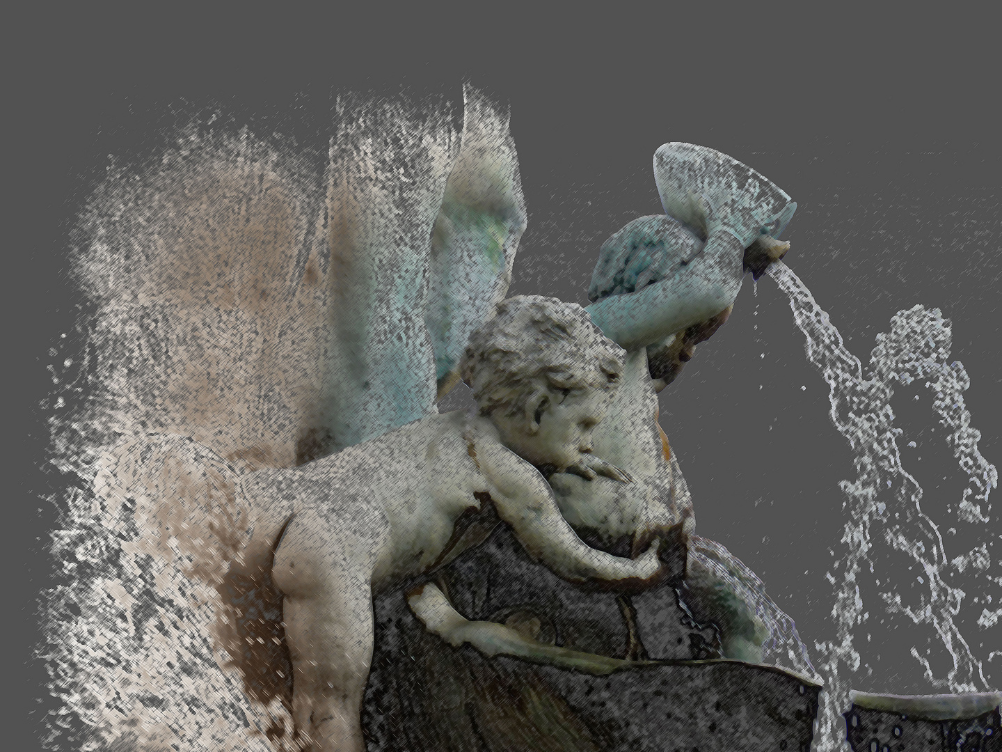 Detail vom Neptunbrunnen