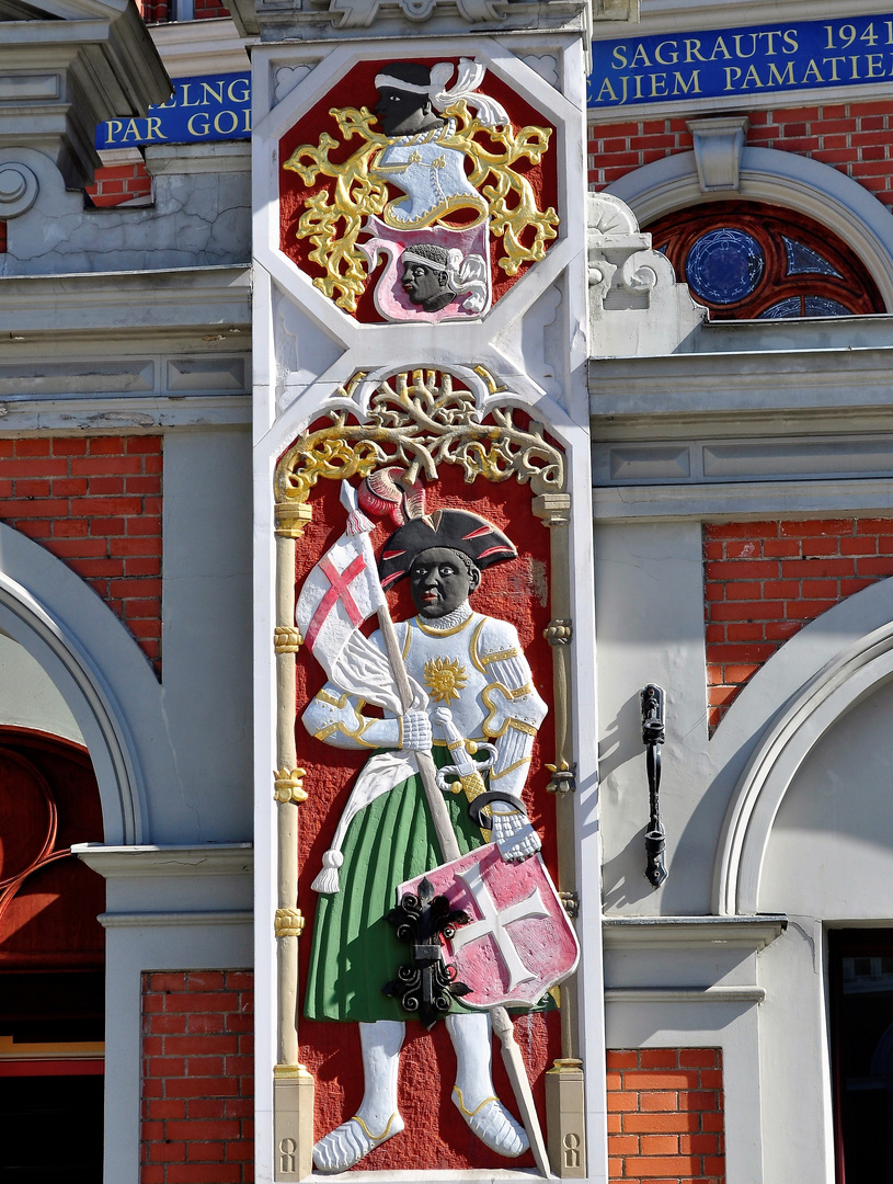 Detail vom Schwarzhäupterhaus