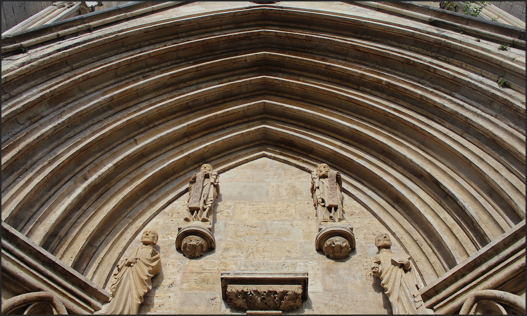 Detail Westfassade Klosterkirche Schulpforta