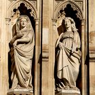 Detail Westportal der Westminster Abbey