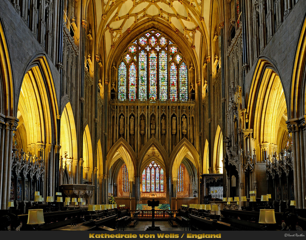 Detailansicht aus der Kathedrale von Wells / England