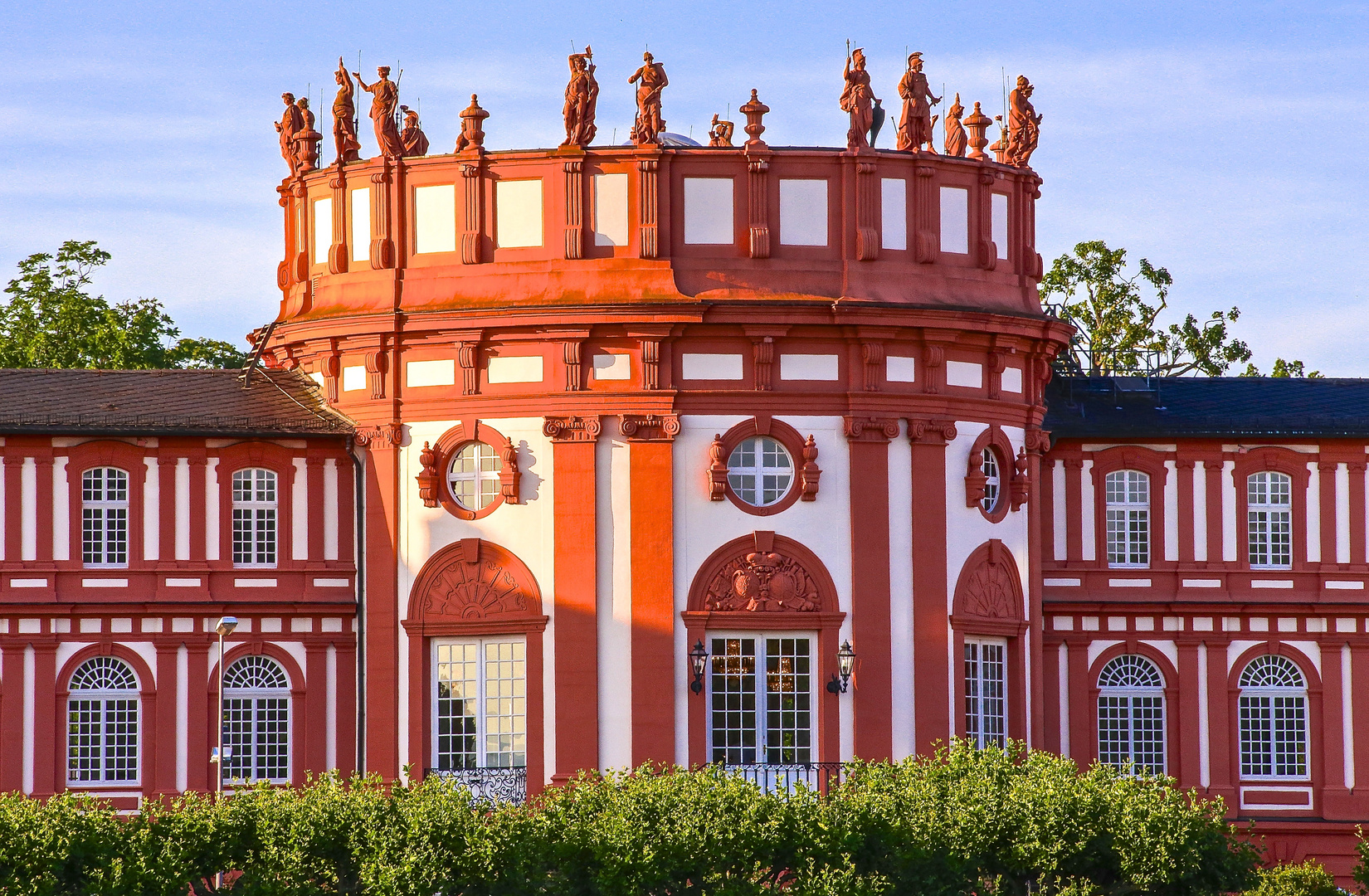 Detailansicht des Biebricher Schloss.