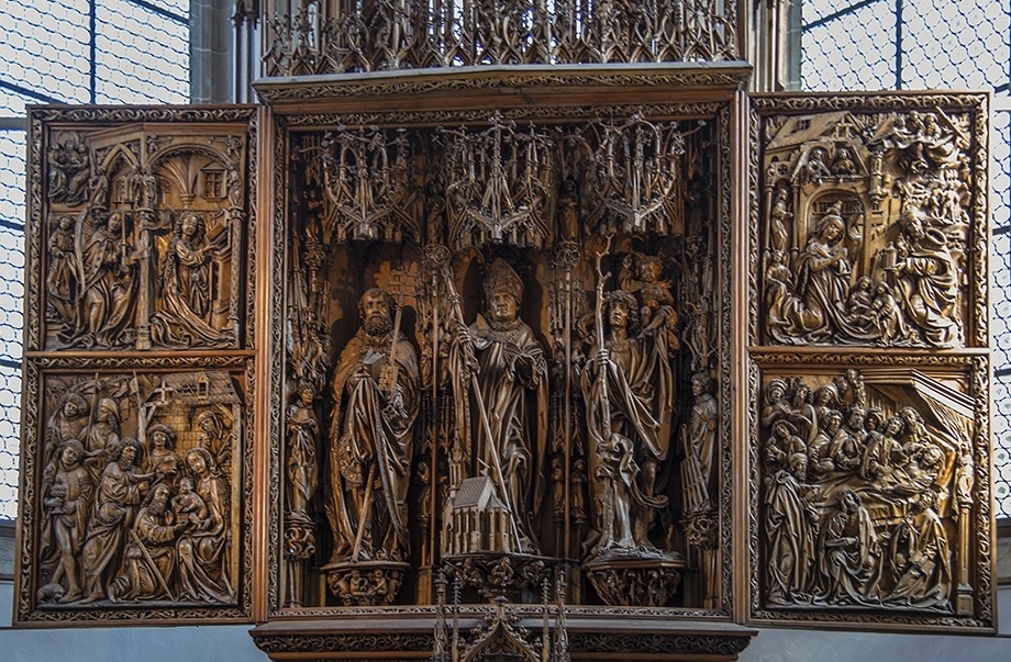 Detailansicht des Flügelaltars von Kefermarkt