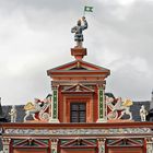 Detailansicht des historischen Hauses "Zum breiten Herd" am Fischmarkt in Erfurt