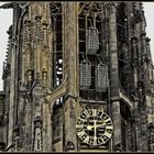 Detailansicht des Kirchturmes der Lambertikirche zu Münster und seiner Geschichte.