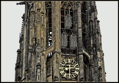 Detailansicht des Kirchturmes der Lambertikirche zu Münster und seiner Geschichte.