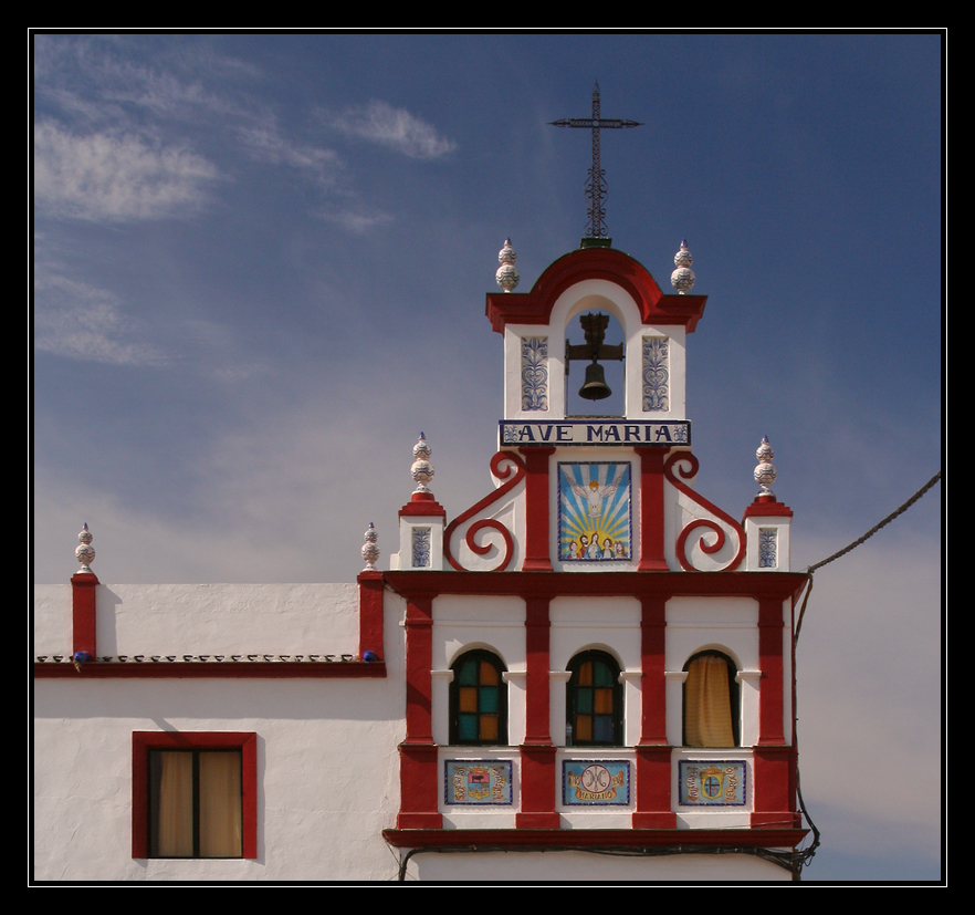 Detailansicht eines Hauses in El Rocío
