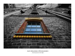 Detailaufnahme "Alte Mälzerei " im Düsseldorfer Medienhafen